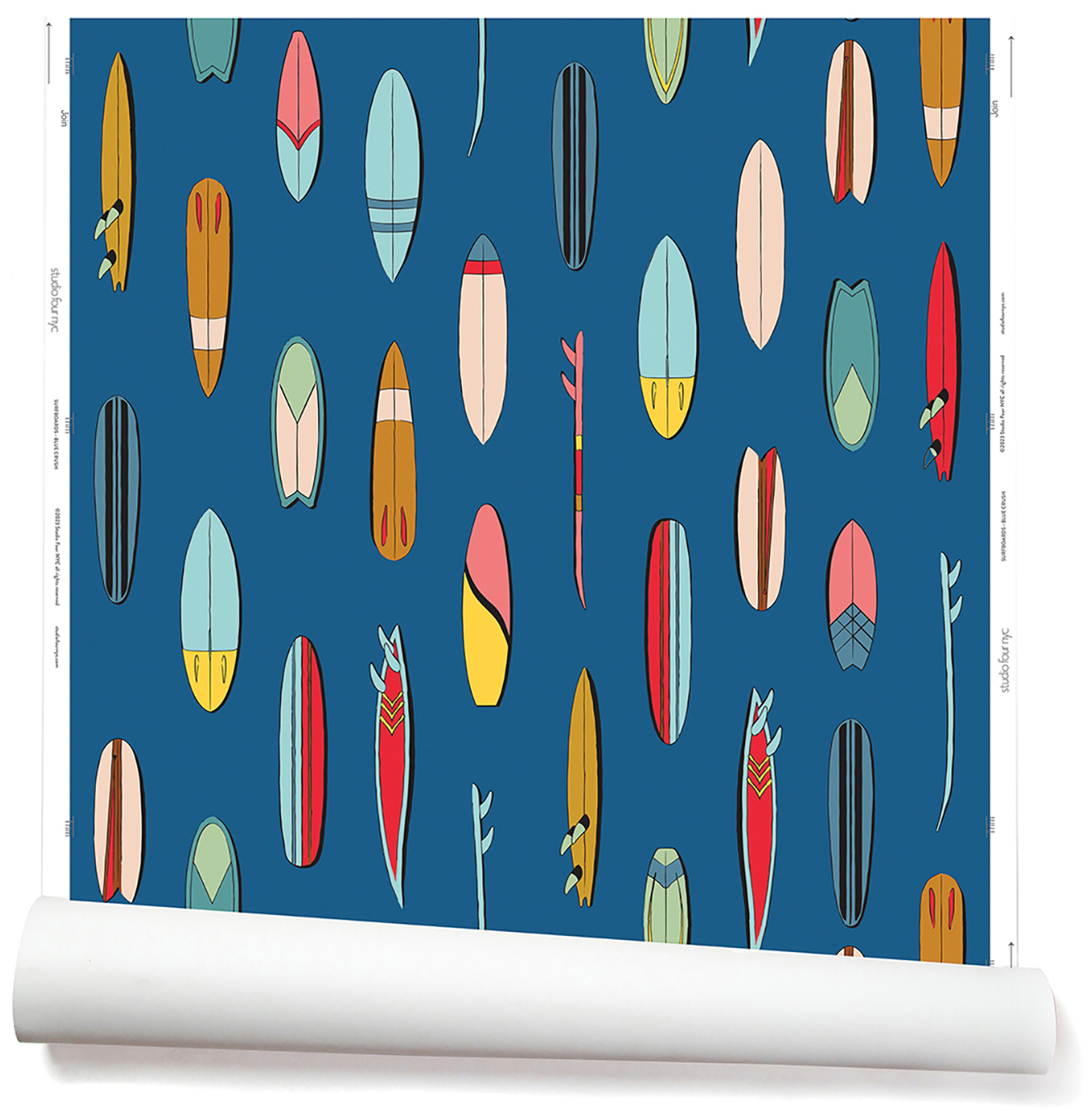 a wallpaper with surfboards on it