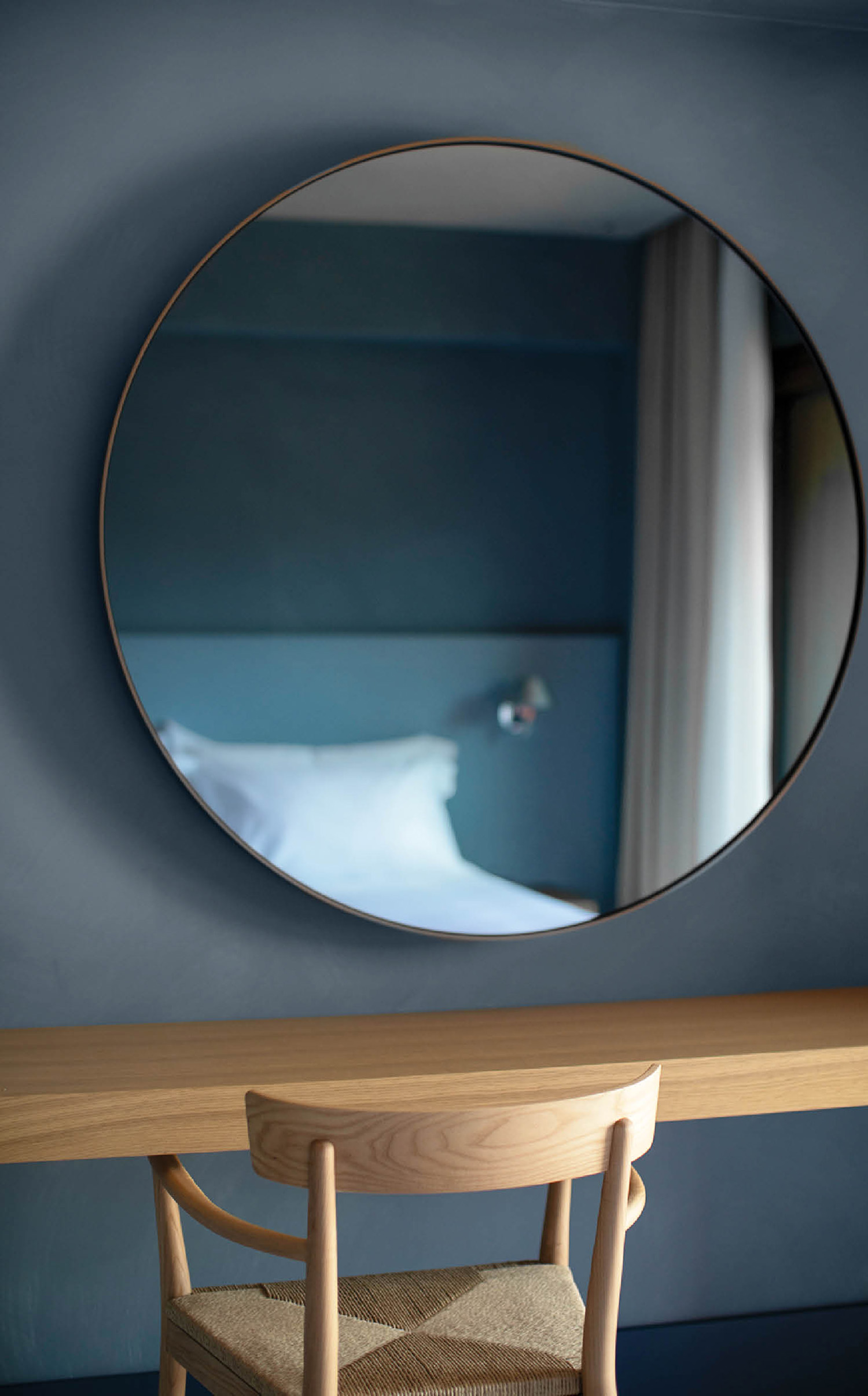 A mirror on a wall
