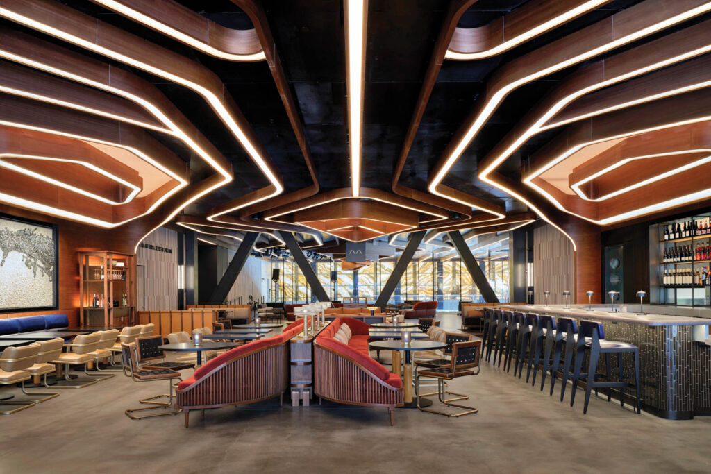 inside Metropolis by Marcus Samuelsson restaurant at New York’s Perelman Performing Arts Center