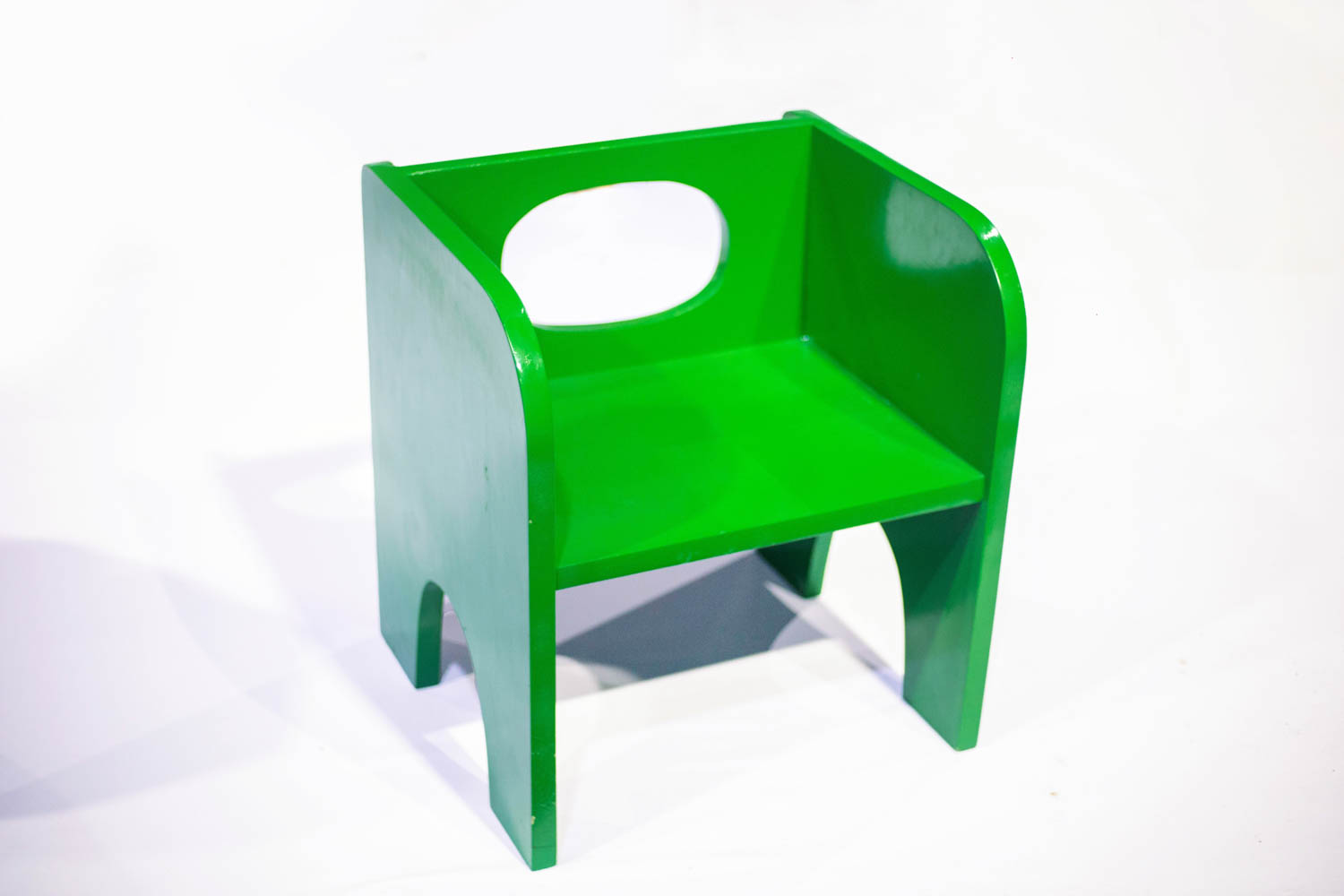 green chair