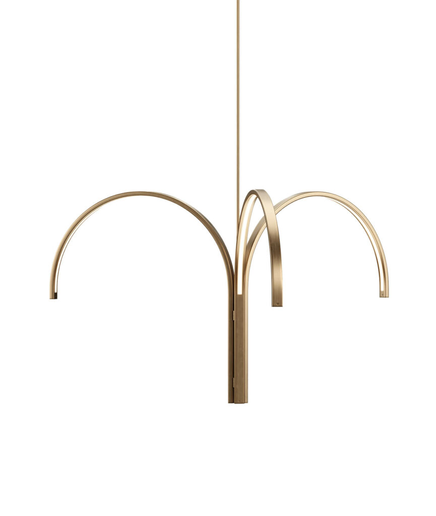 hanging bronze chandelier